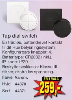Harald Nyborg Tap dial switch tilbud
