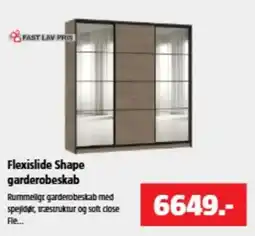 Bauhaus Flexislide Shape garderobeskab tilbud