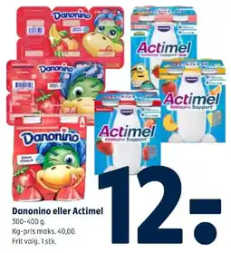 Coop 365 Danonino eller Actimel tilbud
