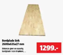 Bauhaus Bordplade birk tilbud