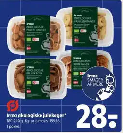 Coop 365 Irma økologiske julekager tilbud
