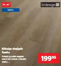 Bauhaus b!design vinylgulv Tundra tilbud