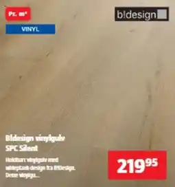 Bauhaus b!design vinylgulv SPC Silent tilbud