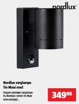 Bauhaus Nordlux væglampe Tin Maxi med tilbud