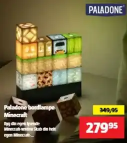 Bauhaus Paladone bordlampe Minecraft tilbud