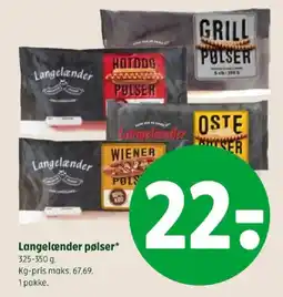 Coop 365 Langelænder pølser tilbud