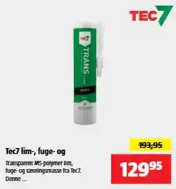 Bauhaus Tec7 lim-, fuge- og tætningsmasse tilbud