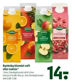Coop 365 Rynkeby blandet saft eller nektar tilbud
