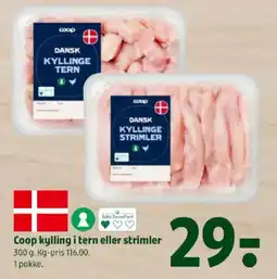 Coop 365 Coop kylling i tern eller strimler tilbud
