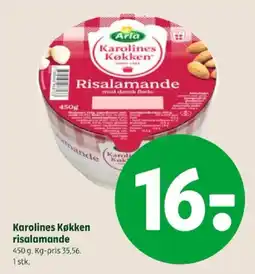 Coop 365 Karolines Køkken risalamande tilbud