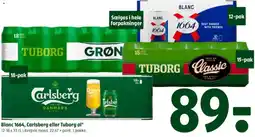 Coop 365 Blanc 1664, Carlsberg eller Tuborg øl tilbud
