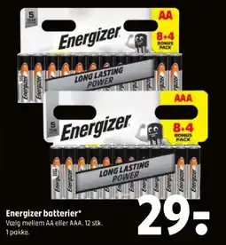 Coop 365 Energizer batterier tilbud