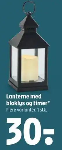 Coop 365 Lanterne med bloklys og timer* tilbud