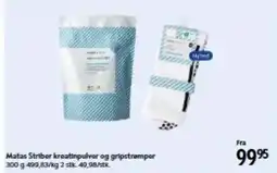 Matas Matas Striber kreatinpulver og gripstrømper tilbud