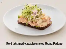 Føtex Rørt laks med wasabicreme og Grana Padano tilbud
