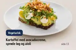Føtex Vegetarisk Kartoffel med avocadocreme, sprøde løg og aioli tilbud