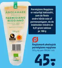 Coop 365 Änglamark økologisk parmigiano reggiano tilbud