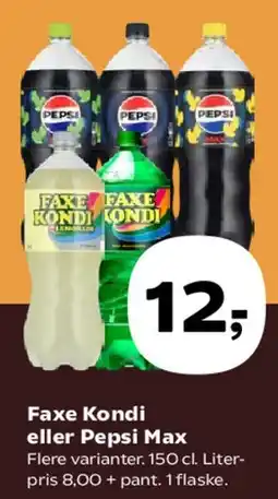SuperBrugsen Faxe Kondi / Pepsi Max tilbud