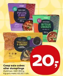 SuperBrugsen Coop asia cubes eller dumplings tilbud