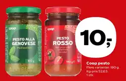 SuperBrugsen Coop pesto tilbud