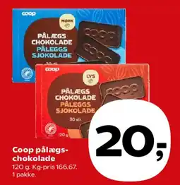 SuperBrugsen Coop pålægs-chokolade tilbud