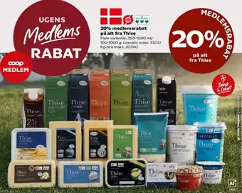 20% medlemsrabat på alt fra Thise