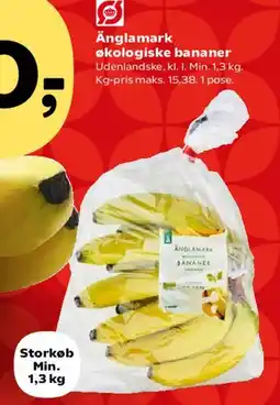SuperBrugsen Ånglamark økologiske bananer (pose) tilbud