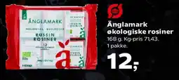 SuperBrugsen Änglamark økologiske rosiner tilbud