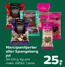 SuperBrugsen Marcipanhjerter eller Spangsberg tilbud