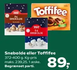 SuperBrugsen Snebold eller Toffifee tilbud