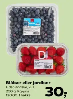 SuperBrugsen Blåbær eller jordbær tilbud