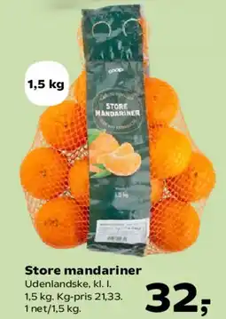 SuperBrugsen Store mandariner tilbud