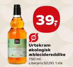 SuperBrugsen Urtekram økologisk æblecidereddike tilbud