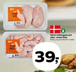 SuperBrugsen Xtra! kyllingebryst eller -inderfilet tilbud