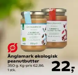 SuperBrugsen Ånglamark økologisk peanutbutter tilbud