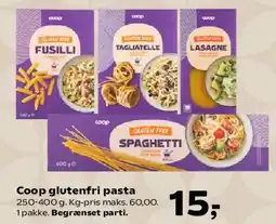 SuperBrugsen Coop glutenfri pasta tilbud
