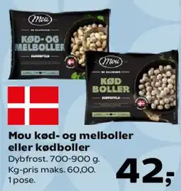 SuperBrugsen Mou kød- og melboller eller kødboller tilbud