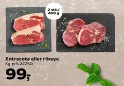 SuperBrugsen Entrecote eller ribeye tilbud