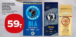 SuperBrugsen Cirkel Kaffe eller Lavazza (formalede eller hele bønner) tilbud