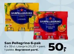 SuperBrugsen San Pellegrino 6-pak tilbud