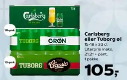SuperBrugsen Carlsberg eller Tuborg øl tilbud