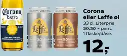 SuperBrugsen Corona eller Leffe øl tilbud