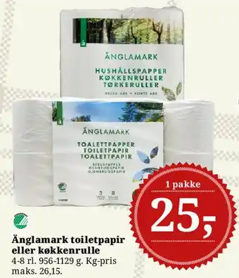 Änglamark toiletpapir eller køkkenrulle