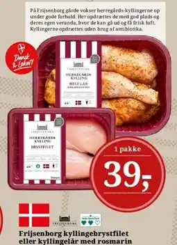 Dagli'Brugsen Frijsenborg kyllingebrystfilet eller kyllingelår med rosmarin tilbud