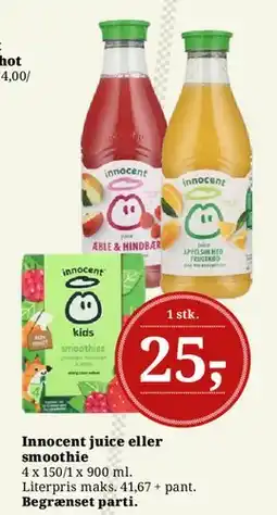 Dagli'Brugsen Innocent juice eller smoothie tilbud