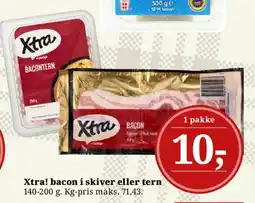 Dagli'Brugsen Xtra bacon i skiver eller tern tilbud