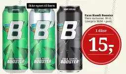 Dagli'Brugsen Faxe Kondi Booster tilbud