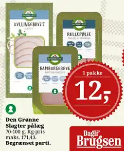Dagli'Brugsen Den Grønne Slagter pålæg tilbud