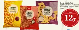 Dagli'Brugsen Coop kartofler / pommes frites tilbud