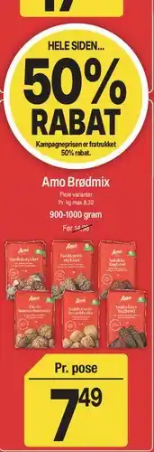ABC Lavpris Amo Brødmix tilbud